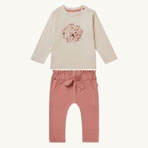 NWT - Organic cute baby girl set